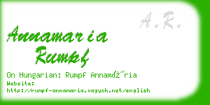 annamaria rumpf business card